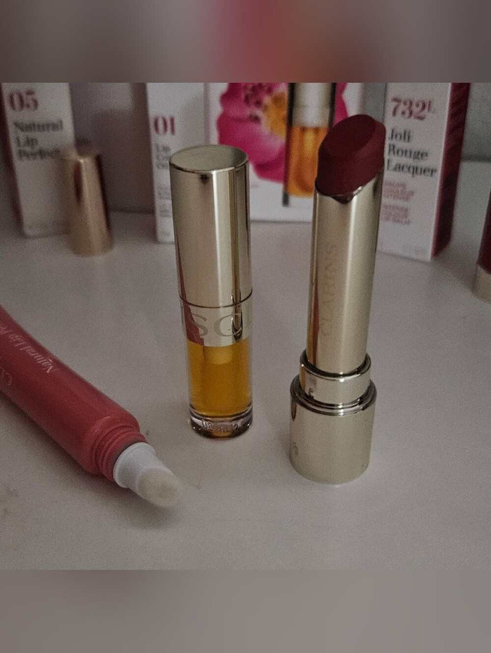 CLARINS Lip Beauty/Treatment Trio Set